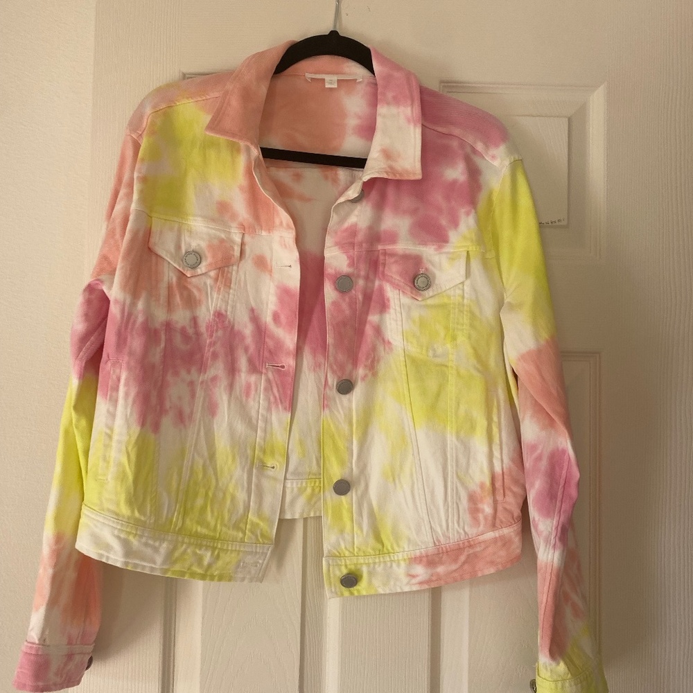 Adyson Parker Tie dyed jean jacket size M